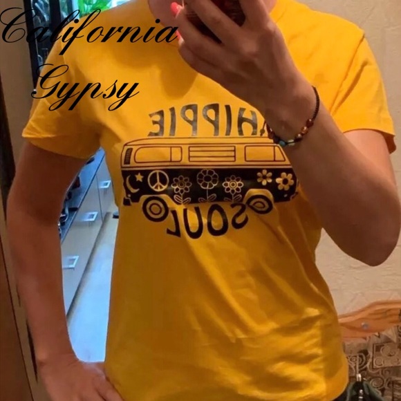 HIPPIE SOUL VW BUS Graphic Tee T-shirt - Picture 2 of 9